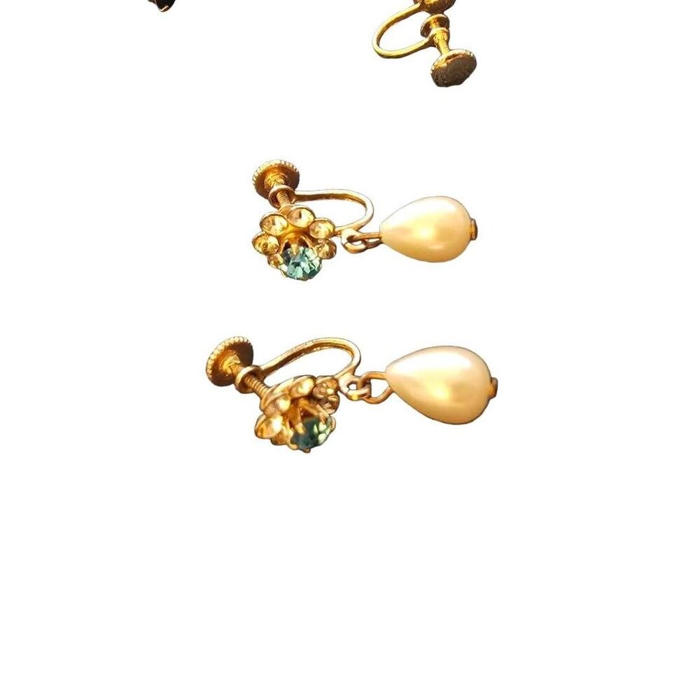 Women's Vintage Earrings Pearl Jewelry